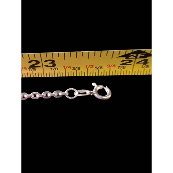 VintagePentagram Sword Cross Sterling Silver Pendant Necklace Cable Chain - Picture 7 of 8